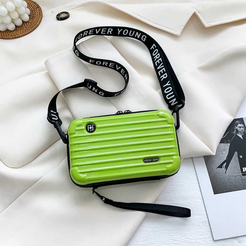 Sac Bandoulière Rigide Homme Vert  