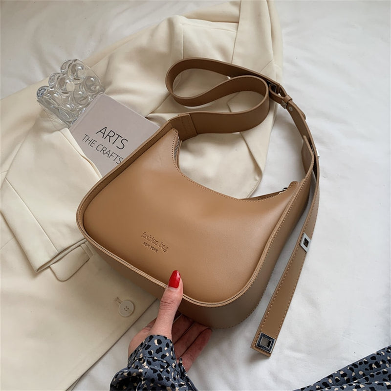 Sac Baguette Bandouliere Kaki 25cmx7cmx21cm 
