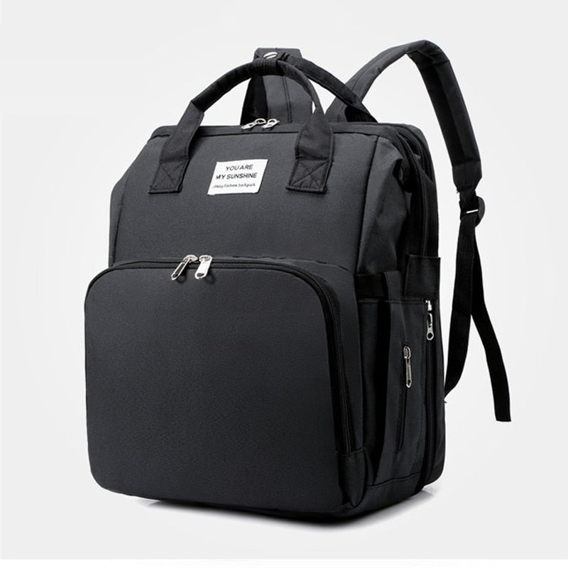 Sac à Langer Bandoulière Noir 30x20x40cm 