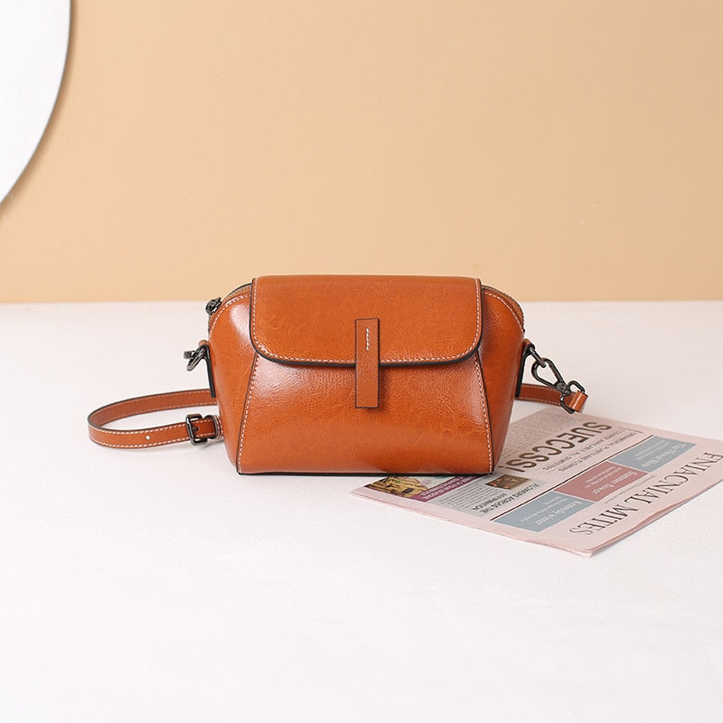 Pochette Bandoulière Femme Luxe Marron 24x10x 14 cm 