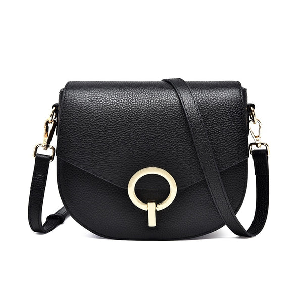 Sac Bandoulière Demi Lune Noir (20cm<Max Length<30cm) 