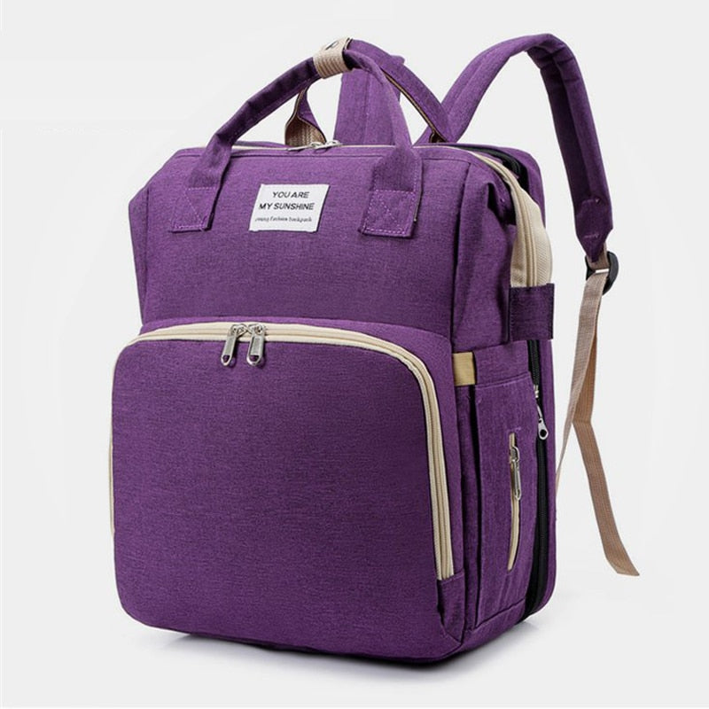 Sac à Langer Bandoulière Violet foncé 30x20x40cm 