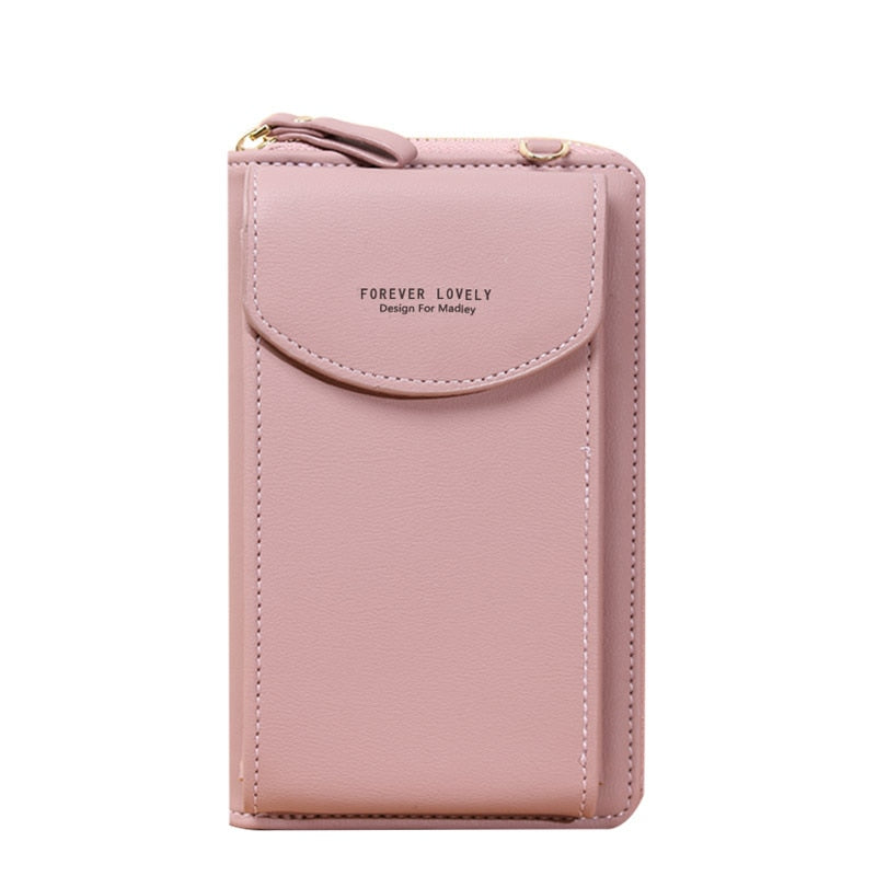 Sac Pochette Bandoulière Cuir Femme Violet  