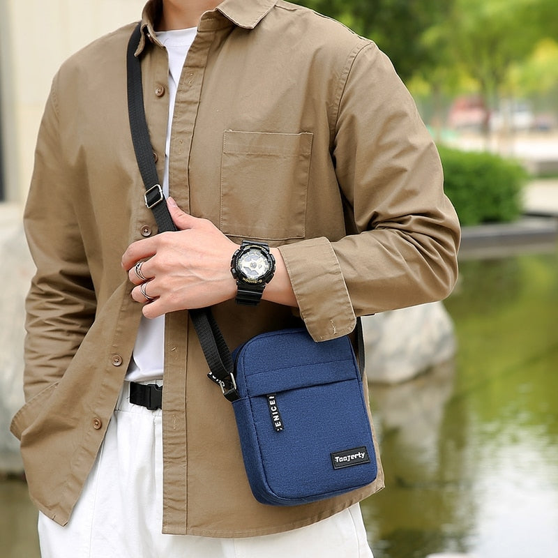 Sacoche Bandoulière Homme Bleu   