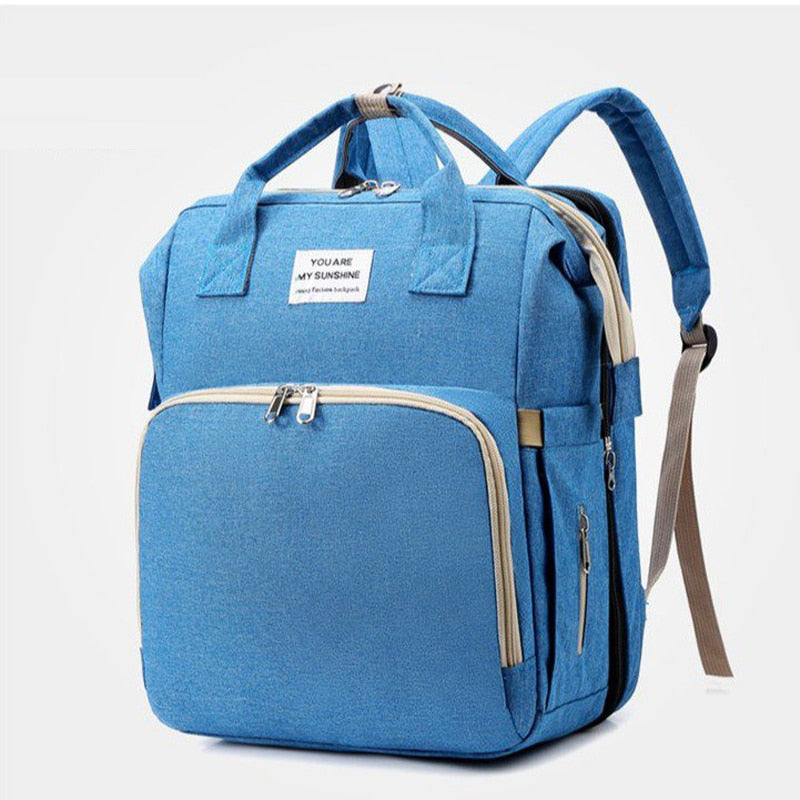 Sac à Langer Bandoulière Bleu 30x20x40cm 