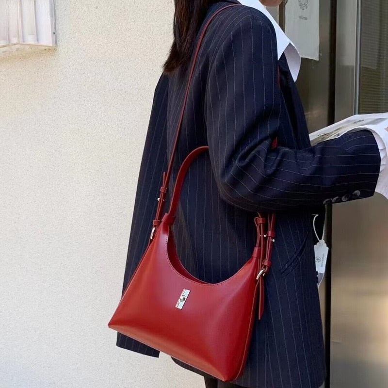 Sac Baguette Rouge Rouge  