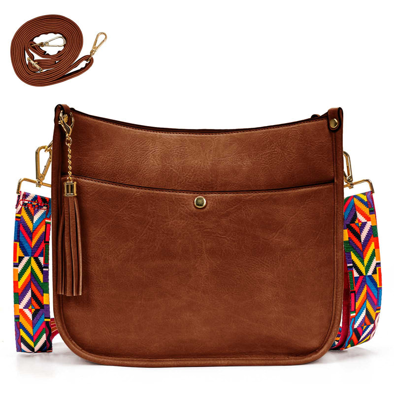 Sac Bandoulière Vegan Marron  