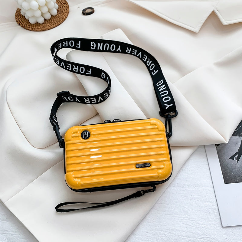 Sac Bandoulière Rigide Homme Jaune  