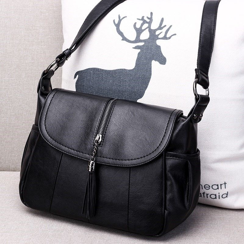 Sac Besace Noir Femme   